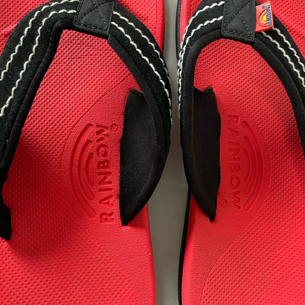 Rainbow East Cape Flip Flops Molded Rubber Slip On Comfort Sandals NCSU Mens 11 - Picture 14 of 16